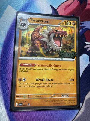 Tyrantrum Prerelease Promo (MEP066) - Holo - Perfect Order Stamp NM Pokemon  TCG