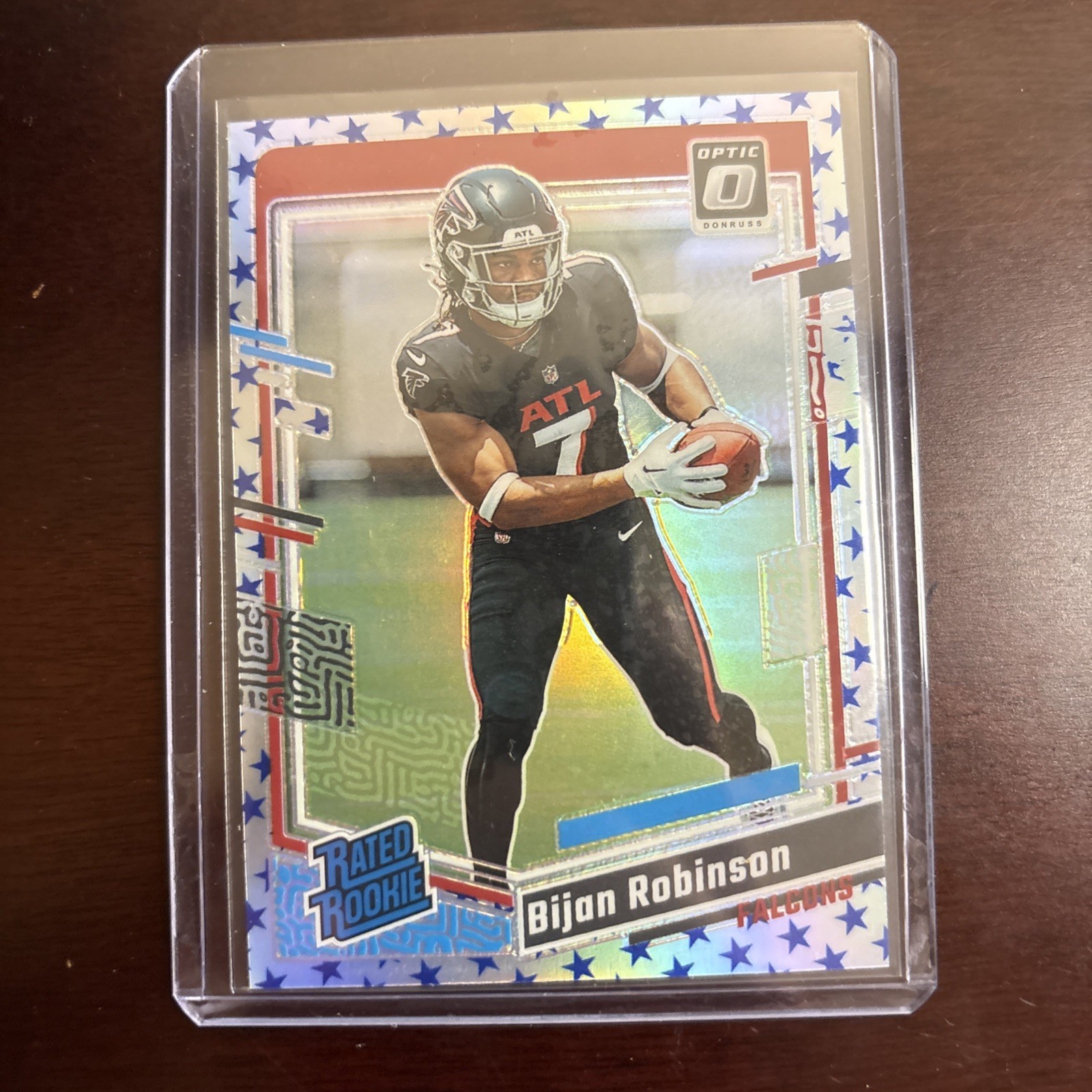 2023 Panini Donruss Optic - Rated Rookie Bijan Robinson #206 Stars Prizm (RC)