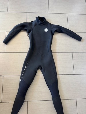 Ripcurl womens dawn patrol wetsuit size 8 - 3/2 black Zip wetsuit