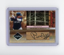2004 Leaf Limited Carlton Fisk #LJ-9 Lumberjacks Bat Barrel Relic /3 