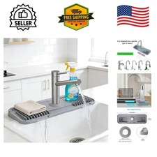 Stylish and Functional Silicone Faucet Mat - Cuttable Design for Perfect Fit