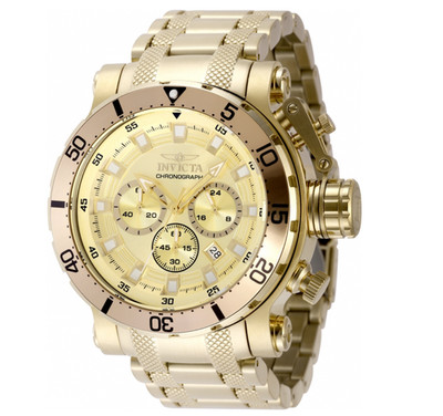 Invicta Coalition Forces Night Hawk Men's 52mm Triple Gold Chrono Watch 49226
