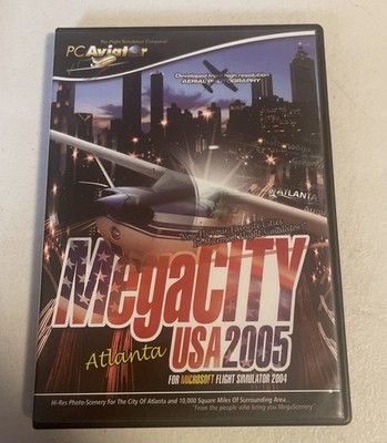 MEGACITY USA 2005 Atlanta MEGA CITY Add-On For Flight Simulator 2004 PC Aviator