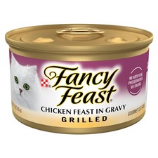Purina Fancy Feast Grilled Wet Cat Food Chicken 3 Ounce Pack of 24 ,
