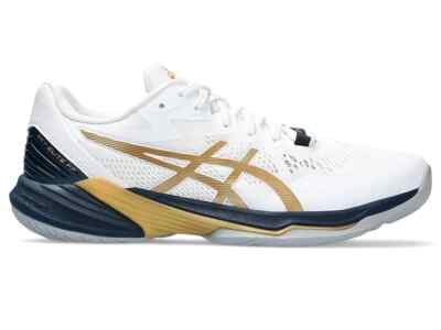 ASICS Volleyball Shoes SKY ELITE FF 2 White Gold 1051A082 US15