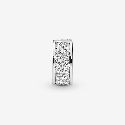 PANDORA Charm für Pandora Moments Klarer Pavé Clip 925 Sterlingsilber 791817CZ - Bild 2 von 8