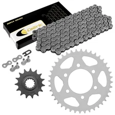 Drive Chain & Sprockets Kit for Kawasaki ZX600 ZZR600 2005 2006 2007 2008 Steel