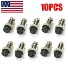 10PCS 5 Pin Female  Male Microphone Connector for CB Radio Ham Plug 