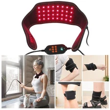 660/850nm Infrared Red LED Light Therapy Belt Waist Neck Pad for Pain Relief