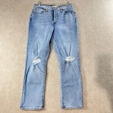 Levi's Light Wash Wedgie Straight Button Fly Jeans Size 31