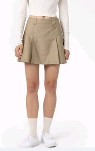 Dickies Women’s Junior Girls Skirt High Waist Belt Loop Size Sm Knife Pleated