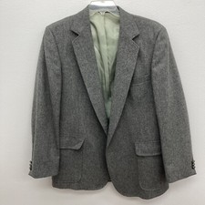 Haggar Imperial 100 Wool Blazer Sport Coat Jacket Size 44R