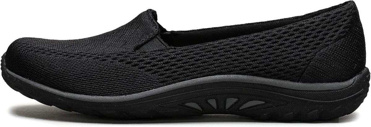 Skechers Reggae Fest/Willows Vibe Women's Comfort Shoes Black Size