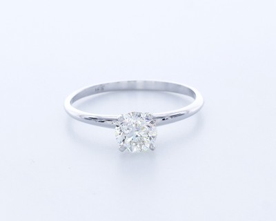 1.2CT Lab-Created Diamond E/VVS1 Round Cut 18K Gold Prong Classic Solitaire Ring