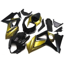 Plastics Fairings Bodywork Kit for GSXR 1000 Suzuki 2007 2008 Black Yellow Cowl