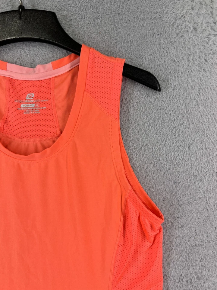 Camisa Roadrunner Mujer Mediana Naranja Alta Visibilidad Tanque Sin Mangas Poliéster Foto 4 de 4