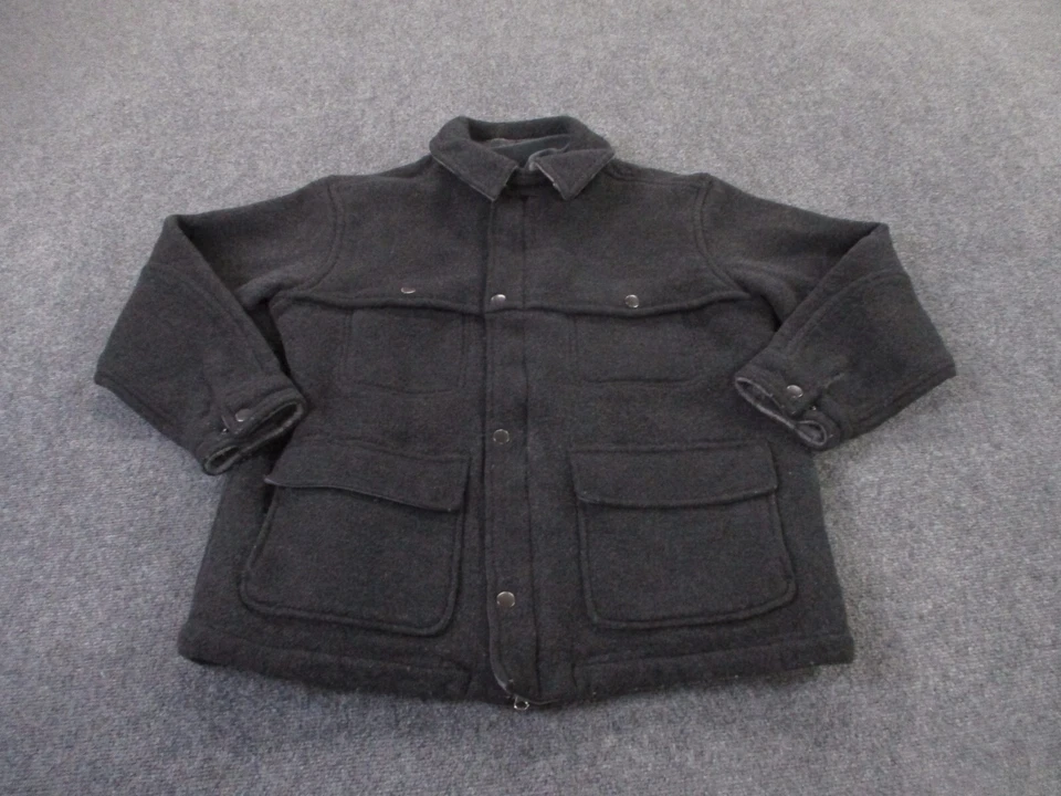 LL Bean куртка мужская L фланелевая подкладка открытый туризм работы сарая фермы пальто тяжелый - Изображение 2 из 4