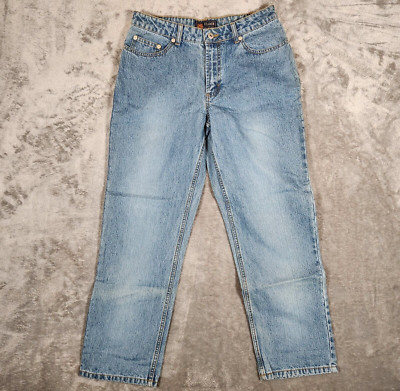 Route 66 Jeans Women's 8S 31X28 Relaxed Fit Blue 5 Pocket Cotton Tapered Ankle
