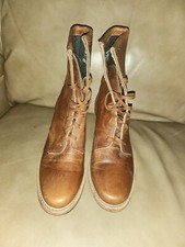Vintage Code West Lace Up Leather Boots Women's Size 7