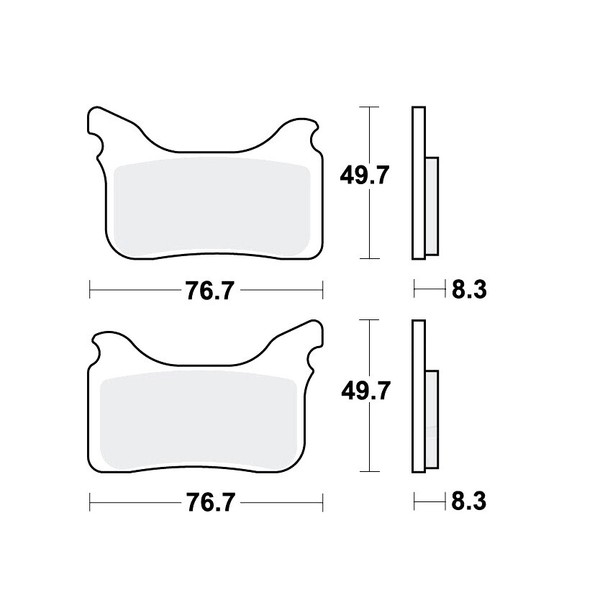 TRW TRQ BremsbeläGe Passend Vorn FüR Aprilia SXV 450 Bj. 2006-2013-image