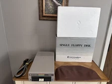Commodore Computer 1541 Single Floppy Disk Drive In Original Styrofoam And Box