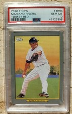 🔥2020 Topps Baseball #TR98 Mariano Rivera Turkey Red PSA 10 Pop 3 Clean Case🔥