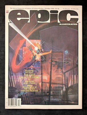 Epic Illustrated Magazine October 1984 Part 1 of Last Galactus Story John Byrne