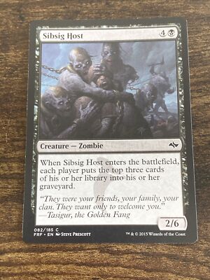 mtg fate reforged best cards Sibsig Host Fate Reforged 82/185 MTG Magic The Gathering S818*