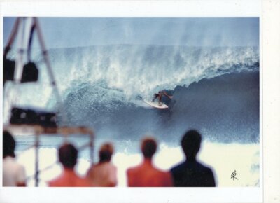 BANZAI PIPELINE MASTERS 1981 CONTEST GICLEE UNMOUNTED  8.5 X11 INCH PRINT   