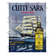 Cutty Sark Whisky Metal SIGN RETRO Kitchen GARAGE BAR PUB MAN CAVE
