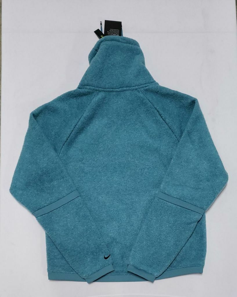 Nike Therma Fleece Long Neck Hoodie CZ3723 379 Mineral Teal/Black