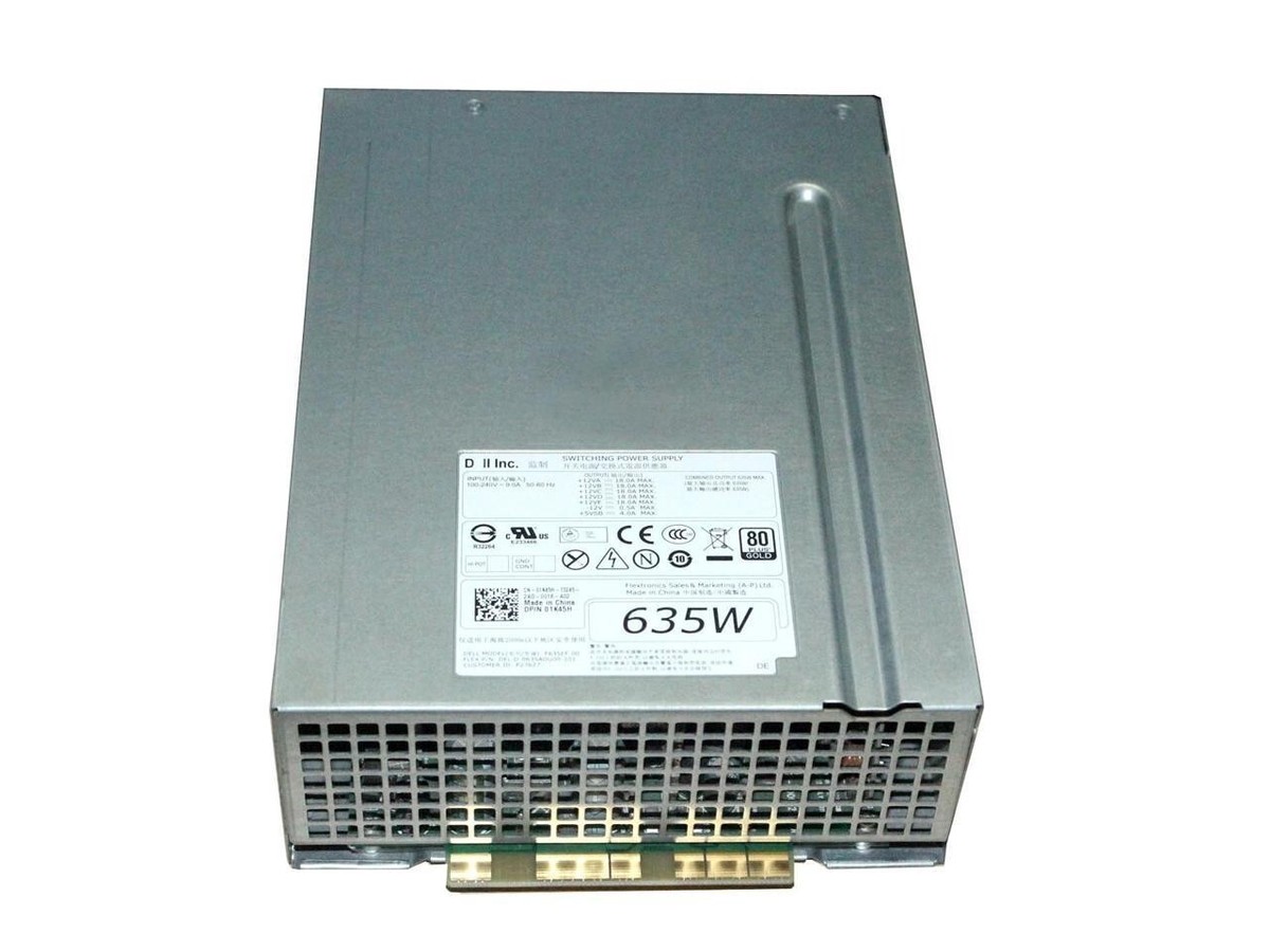 Dell NVC7F Precision T3600 Power Supply 635W D635EF-00 1K45H