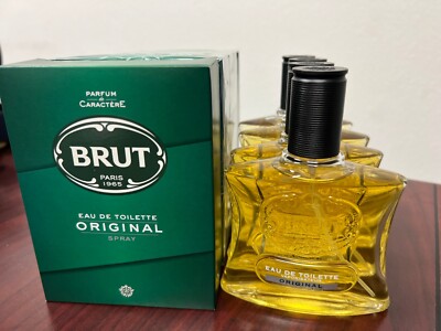 Lot of 4 X BRUT ORIGINAL 3.4 FL oz / 100 ML Eau De Toilette Spray , Glass Bottle