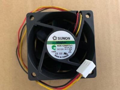 1pcs 3-wire Speed Cooling Fan KDE1206PTV1 6025 6cm DC 12V 1.8W 