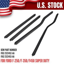 4pcs Weatherstrip Window Sweep Felt Trim Seal For Ford F250 F350 F450 1999-2016