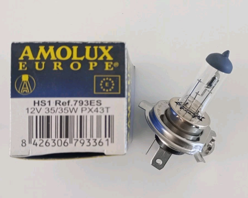 Ampoule Halogène AMOLUX HS1 12V 35/35W – Culot PX43t – Pour Auto/moto (réf 793ES)