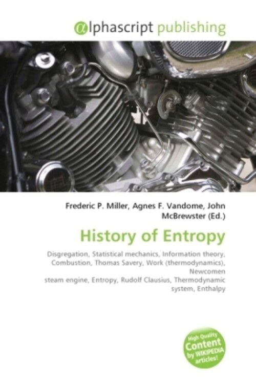 Frederic P. Miller (u. A.) | History Of Entropy | Taschenbuch |