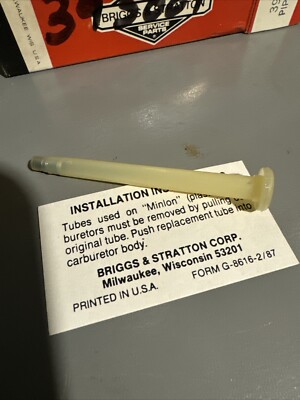 393001 Briggs And Stratton Fuel Pickup Fuel Pipe NOS NEW OEM 496046s | eBay