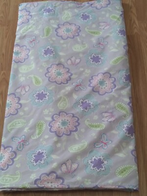 Pottery Barn Kids Purple Butterfly Samantha Full Queen Duvet Cover + 1 Sham