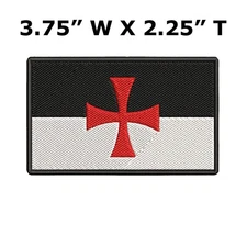 KNIGHTS TEMPLAR ARMOR hook PATCH embroidered CRUSADES RELIGIOUS MILITARY