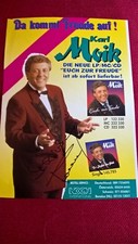 Original-Autogramm von Karl Moik (verst.), Farb-Magazinbild, gro&szlig; 28 x 20 cm