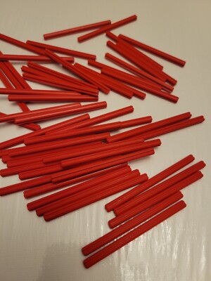 NEW LEGO 10X RED TECHNIC CROSS AXLE 8M #3707.