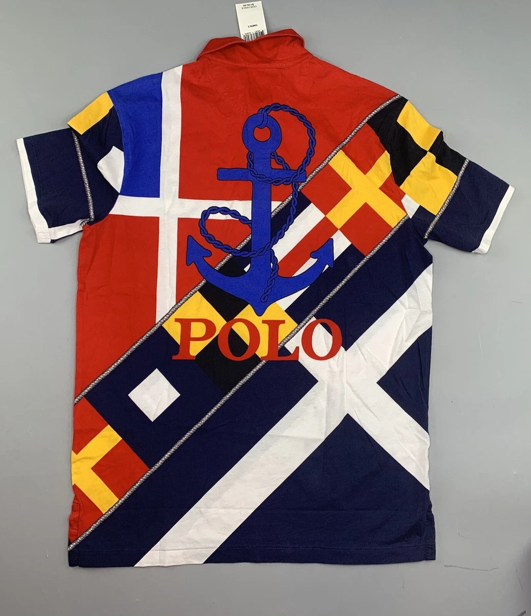 Polo Ralph Lauren RL-93 Rare Sailing Anchor Polo Shirt Sz.Small | eBay