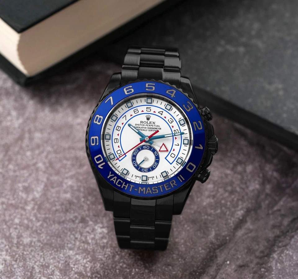 Reloj Rolex Yacht-Master 116680 PVD/DLC recubierto de acero inoxidable negro Foto 3 de 4