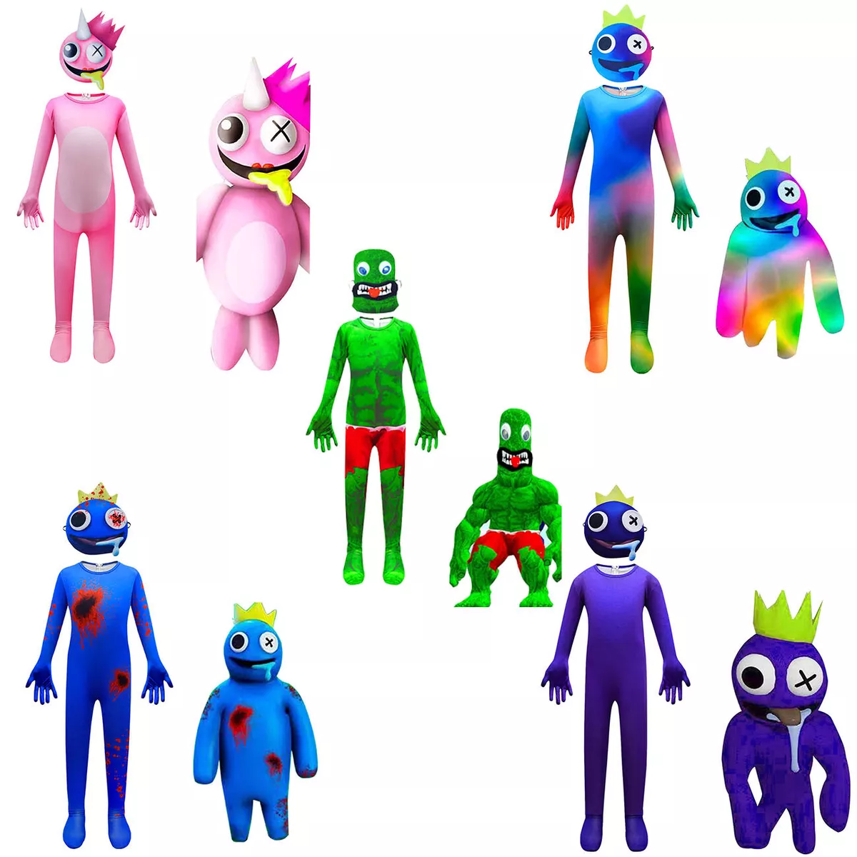 Metallic Rainbow Friends Robot Inspired Characters From 