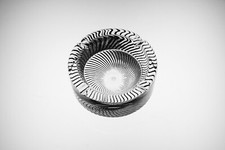 Claus Josef Riedel Aschenbecher Kristall Glas OpArt signiert Design 60er wie neu