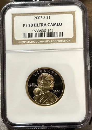 2002 S $1 Sacagawea ~ NGC PF70 Ultra Cameo - 3 Available