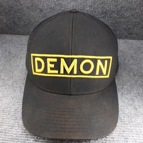 Demon United Hat Cap Adult Black Snapback Trucker Ski Snowboard Winter Sports - Picture 3 of 9