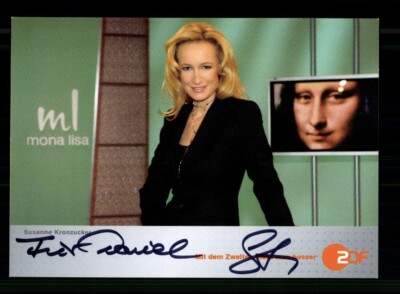 Susanne Kronzucker ZDF Autogrammkarte Original Signiert # BC 220634