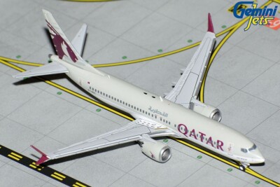 GEMINI JETS QATAR AIRWAYS BOEING B737 MAX-8 1:400 DIECAST GJQTR2210 IN STOCK
